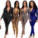 Women's Clothing Autumn And Winter New Products Slim Fashion Hot Stamping Long Sleeve Two Piece Suit With Belt_ecoleips.com