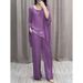 Women's Clothing Fashion Shoulder Length Short Sleeved Trousers Casual Suit_ecoleips.com