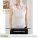Aria Basics Aria Basics German Yangzi Yarn Round-neck Buttoned Knitted Vest, Thin Outerwear Base Top, Layered Sleeveless Ribbed Vest For Women_ecoleips.com