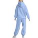 Women's Autumn Winter Two Piece Set Casual Hoodie Sportswear Pants Combo_ecoleips.com