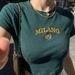 Women's Summer Fashion Tight Crop Top Letter Embroidery Streetwear T-Shirt - INS Style, Breathable & Stylish_ecoleips.com