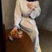 Women's Clothing Muslim clothing linen embroidery belt lined dress floral embroidery_ecoleips.com
