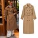 Women's Clothing Elegant Double-Breasted Trench Coat With Dual Belts For Women - Slim-Fit Long Coat For Office & Casual Wear ( Classic Colors)_ecoleips.com