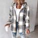 Women's Oversized Plaid Shacket – Trendy Checkered Button-Up Jacket For Fall & Winter (Loose Fit, Soft Polyester, Multiple Colors & Sizes)_ecoleips.com