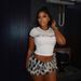Summer Women's Sexy Hip Hugging Half Skirt Set Color Block Fur Design Fashion Unique Clothing_ecoleips.com