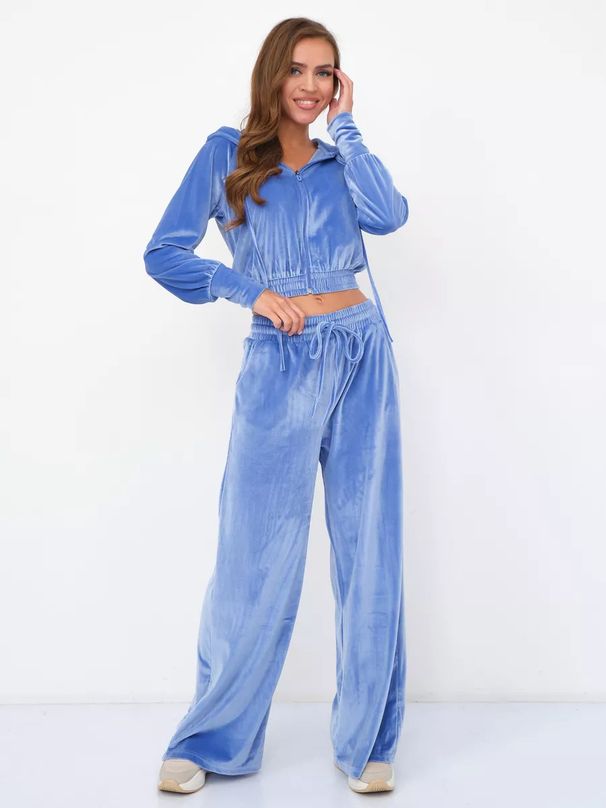 Women’s Clothing Fashion Casual Women's Clothing Solid Color Zipper Cardigan Silver Fox Fleece Sweatshirt Lace Up Pants Two Piece Set_ecoleips.com