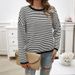 Autumn/Winter Casual Sweater With Round Collar And Stripes, Suitable For Both Men And Women_ecoleips.com