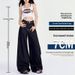 2026 New Denim Blue Wide-Leg Jeans Plus-Size Women, Slimming For Pear-Shaped Body, High-Waisted, Loose, Casual Style_ecoleips.com