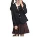 girl Japanese College Style JK School Uniform Authentic Full Set Autumn Winter Black Suit Student Jacket For Women_ecoleips.com