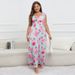Women's Clothing Dress Suspenders Printed Fat Mm Plus Fat Summer Ice Silk Long Skirt_ecoleips.com