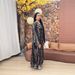 Modest Abaya Dress/Muslim Dress Women Floral Print Maxi Dress With Batwing Sleeves – Elegant Office & Casual Wear,Comfortable & Stylish (S-XXL)_ecoleips.com