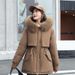 Women's Winter Parka Coat With Faux Fur Hood, Thickened Down Alternative Jacket, Oversized Casual Long Coat For Cold Weather_ecoleips.com