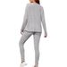 Women's Fashionable Casual Loose round Neck Ribbed Knit Set Autumn 2026 Cross Border Style New_ecoleips.com
