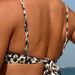 Women's Clothing New Leopard Print Two Piece Women's Swimsuit Triangle Backless Two Piece Bikini Swimsuit_ecoleips.com