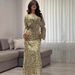 European American Cross-Border 2025 Summer New Elegant And Gentle Long-Sleeved Floral Dress For Women_ecoleips.com