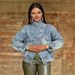 Women's Clothing Vintage Washed Denim Jacket – Motorcycle-Inspired Collar & Distressed Details (5 Sizes, Light Blue)_ecoleips.com