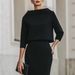 Women's Clothing Fashionable Urban Commuting Two Piece Set Skirt And Top For Formal & Casual For Women Round Neck_ecoleips.com