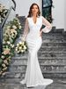Women's Clothing fashion solid color perspective mesh splicing sexy fishtail skirt dress _ecoleips.com