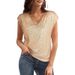 Women's Sparkly Sequined Vest Party Shirt V Neck Short Sleeved Blouse_ecoleips.com