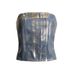 European And American Sexy Hot Girl Tube Top For Women, 2026 Spring/summer New Fashion Trend, Vintage Gold-embossed_ecoleips.com