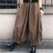 plus Size Wide Leg Pants Women's Spring Summer Boyfriend Style Casual Elastic Waist Cropped Loose Pleated Lantern Pants_ecoleips.com