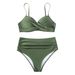 Women's Clothing Two Piece Swimsuit Sexy Bikini Swimsuit Beach Vacation Two Piece Swimsuit_ecoleips.com