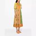 Women's Clothing Summer New Women's Clothing Floral Print Puff Sleeve Cotton And Linen Mid Length Dress_ecoleips.com