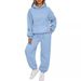 Aria Basics European And American Cross-Border Women's Fashion Sweatshirt Drop Shoulder Sleeve Casual Sports Versatile Jogger_ecoleips.com