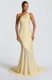 European And American Cross-Border Women's Fashion One-Shoulder Sleeveless Backless Slim Sexy Tie Mesh Long Dress Gown_ecoleips.com