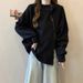 Irregular Double-zipper Hooded Sweatshirt Spring Style, Plus-size Design For Slightly Plump Women, Covers The Belly,_ecoleips.com