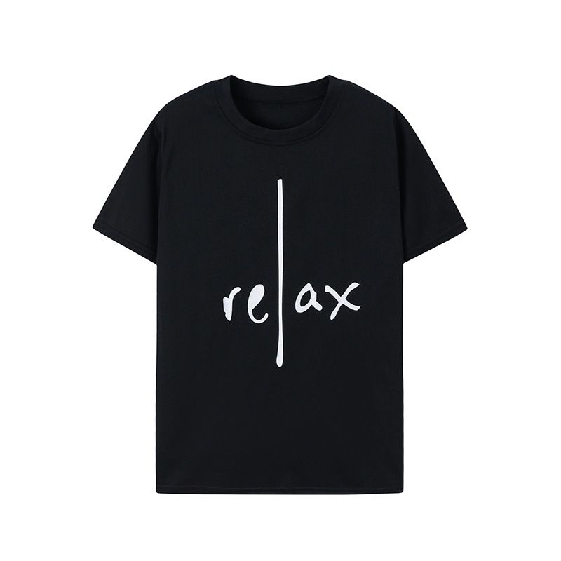Women's Clothing Women's Spring And Summer Casual Tops Relax Letter Print Round Neck Short Sleeve T Shirt_ecoleips.com