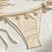 Women's Clothing New Style Lace Up Halter Neck Triangle Cup Beach Sexy Swimsuit Hot Spring Bikini_ecoleips.com