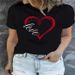 Cross-border In-stock European And American New Printed T-shirt, Round Neck, Loose Fit, Plus Size, Short-sleeved_ecoleips.com