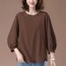 This Spring And Summer, This Stylish, Ageless, Versatile T-Shirt With Hong Kong-Inspired Lantern Sleeves And Short Sleev_ecoleips.com