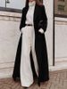 New Women's Clothing Casual Long Solid Color Warm Woolen Coat Coat_ecoleips.com