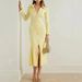 Aria Basics Aria Basics European American Cross-border French-style Lapel Slim-fit Solid Color Elegant Knitted Long Dress For Women In_ecoleips.com