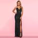 Women's Clothing Summer New Women's Wear Celebrity Sexy Sequined Backless Dress Slim Slit Dress Long Skirt_ecoleips.com