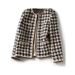 Women's Clothing Wool tweed jacket spring and autumn short style fashionable_ecoleips.com