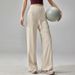 Loose Straight Leg Sweatpants For Fitness Girls, Slimming High Waist Running Training Summer Breathable Yoga Pants Thin_ecoleips.com
