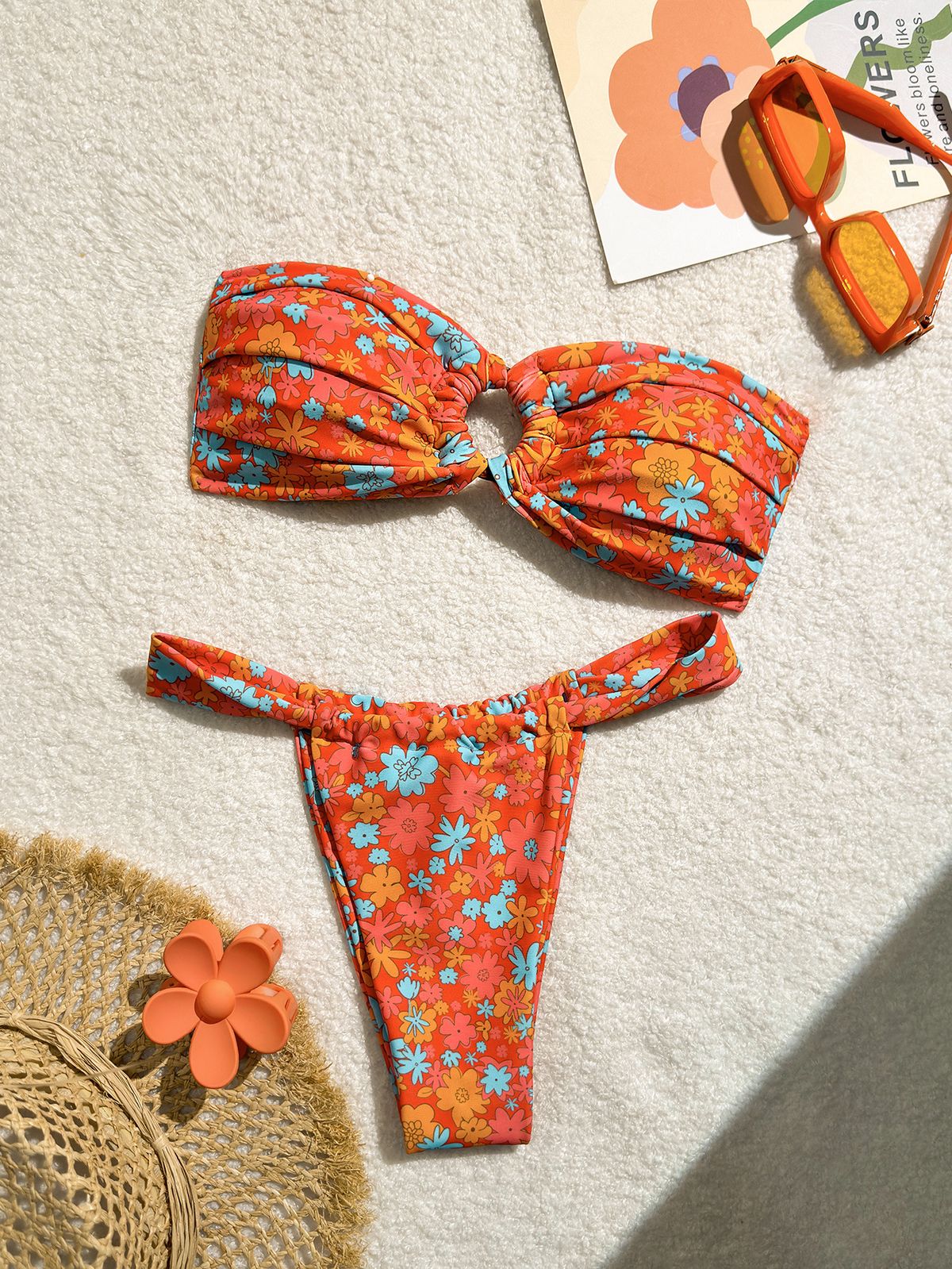 Women's Clothing Bikini Sexy Set Two Piece Summer Printed Women's Beach Swimsuit_ecoleips.com
