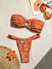 Women's Clothing Bikini Sexy Set Two Piece Summer Printed Women's Beach Swimsuit_ecoleips.com