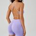 Women's Clothing Beautiful Back Yoga Yoga Vest Set Spaghetti Strap Sports Bra High Waist Belly Control Peach Butt Yoga Shorts_ecoleips.com