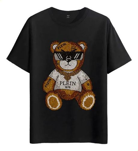 Women's T-Shirts Muscle Freaks Philipp Plein Bear Style T-shirt_ecoleips.com