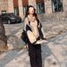 girl Thickened Fleece-Lined Inner Jacket Color-Block Patchwork Short Parka Women's 2025 Winter New Small Size_ecoleips.com