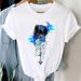 European And American Cross-border Foreign Trade Wholesale Clothing Geometric Pattern Printed Round-neck Plus-size_ecoleips.com