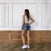 Women's Clothing New Half Pants Women's Ripped Mid Length Pants Elastic Washed Denim Shorts Women_ecoleips.com