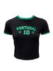 Summer Independent Women's Slim Fit T-Shirt Italian Letter Print European And American Style Top for Women_ecoleips.com