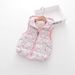 girl Cross-Border Foreign Trade Winter New Full-Print Flower Fleece-Lined Thickened Hooded Warm Girls' Vest Cotton Jacket_ecoleips.com