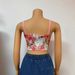 Sexy Hot Girl Women's Printed Flower Sling Irregular Fishbone Vest New Arrival Clothing_ecoleips.com