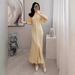 Summer Fashion High-End Women's Dress French Style Fit Slim Waist Long Knitted 26 New_ecoleips.com